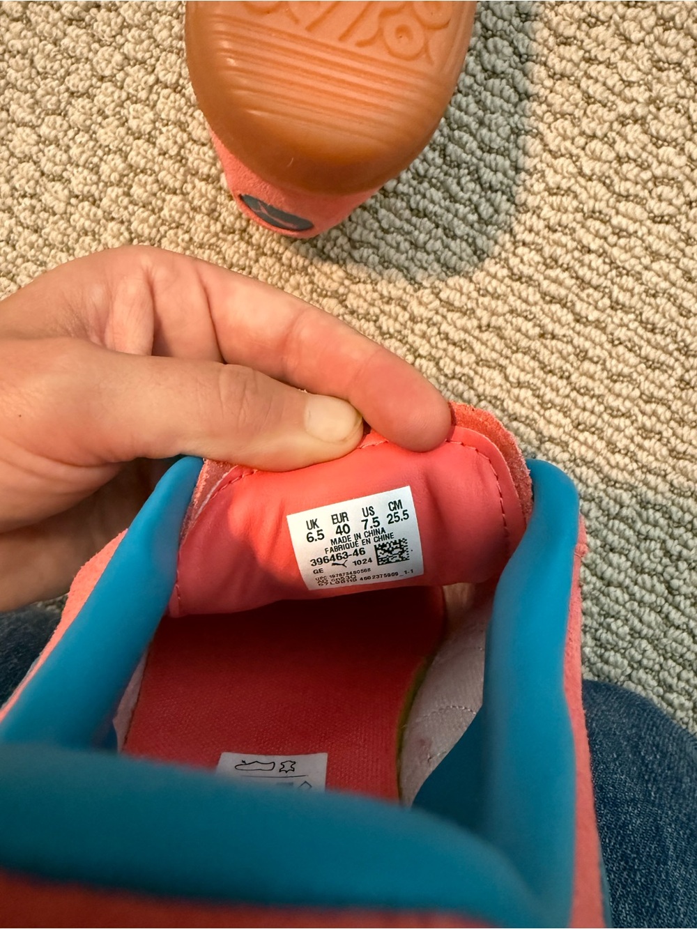 Puma Palermo sneaker - coral & blue - Picture 10 of 10